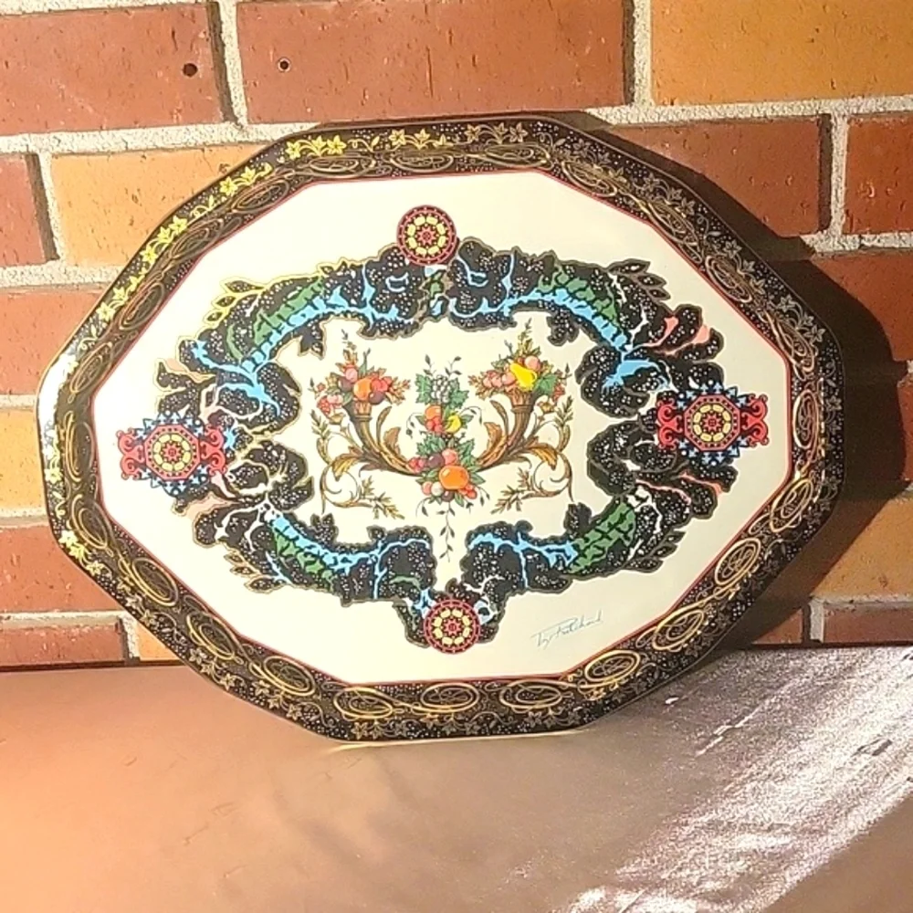 Vintage Daher Decorated Ware Metal Tray by Pritchard